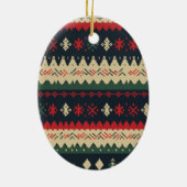 メーンクーンキャットクリスマス セラミックオーナメント (裏面)