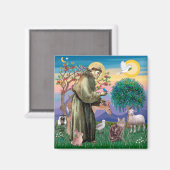 メーンクーンキャットセントフランシス マグネット (正面/裏面)