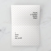 メーンクーンキャットパーティー祝ハット誕生日 カード (内部)