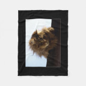 メーンクーンキャットペット フリースブランケット (正面)