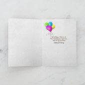 メーンクーンキャット顔誕生日 カード (内部)