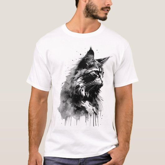 メーンクーンキャットTシャツ Tシャツ (正面)