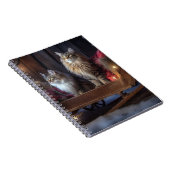 メーンクーンスノースイスレイクリスマスデコール ノートブック (右側)