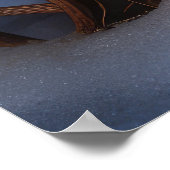 メーンクーンスノースイスレイクリスマスデコール ポスター (角)