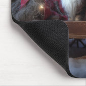 メーンクーンスノースイスレイクリスマスデコール マウスパッド (コーナー)