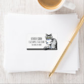 メーンクーンタビーキャットオフリーシュアート™タキシード ラベル (インサイチュ)