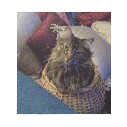 メーンクーンタビーキャット ノートパッド (正面)
