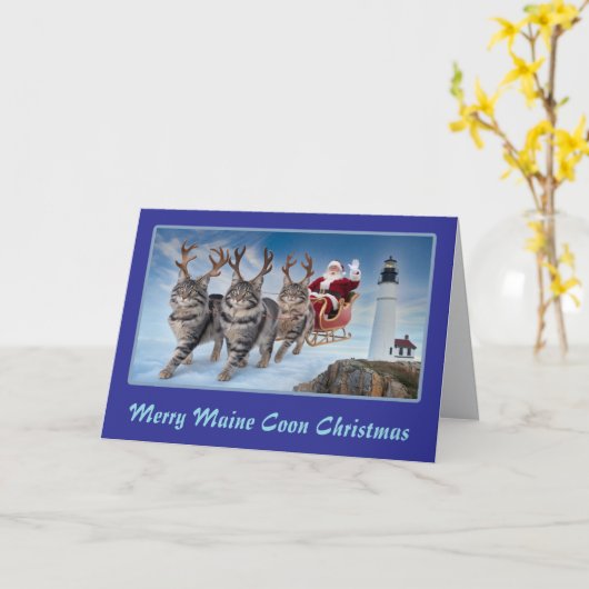 メーンクーントナカイ折り畳みグリーティングカード カード (黄色い花)