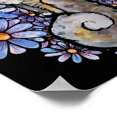 メーンクーンブルーとグリーンキュードルキャットゥルデイキャット ポスター (角)