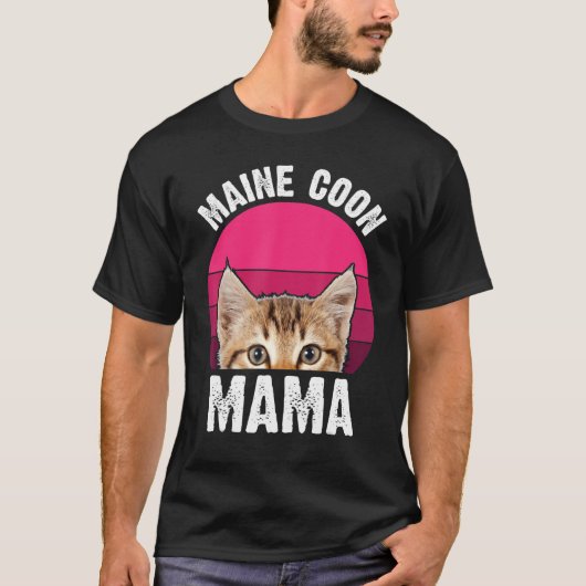 メーンクーンママ Tシャツ (正面)