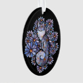 メーンクーンリーンカリコキャットパープル オーナメント (正面)