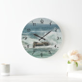 メーンコーストアカディア海波 ラージ壁時計 (ホーム)