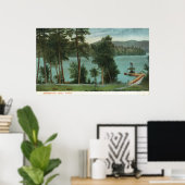 メーンシーニックビューオブケネバゴレイク ポスター (ホームオフィス)