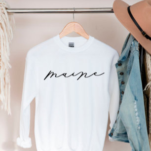 メーンスクリプト州ウィメンズスウェットシャツ スウェットシャツ