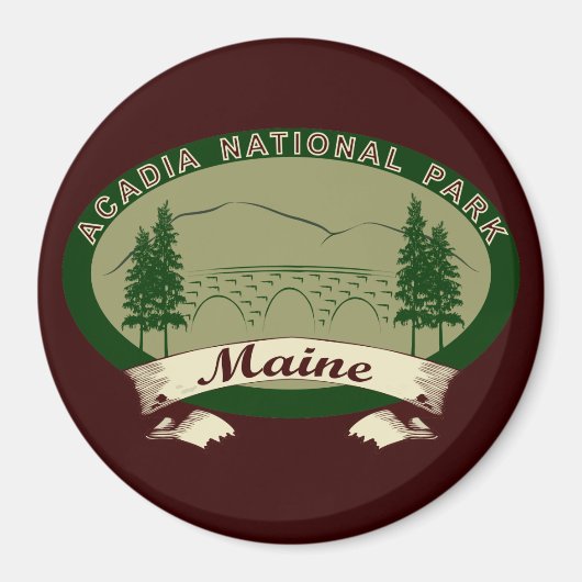 メーンズアカディア国立公園 マグネット (正面)