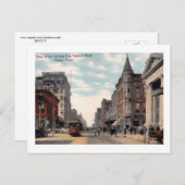 メーンセントダラス、テキサス州ヴィンテージ ポストカード (正面/裏面)