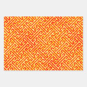 メーンダー、タイダイとアレッポエジプト ラッピングペーパーシート (正面)