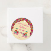 メーンディの好意ギフトラベルかわいいゾウのピンクのマンダラ フェイバータグ (インサイチュ)