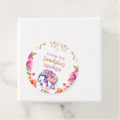 メーンディインディアン結婚ズのゾウのピンクの花が好き フェイバータグ (インサイチュ)