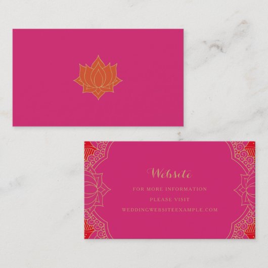 メーンディエレガントウェブサイトカード 名刺 (正面/裏面)