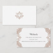 メーンディエレガントウェブサイトカード 名刺 (正面/裏面)