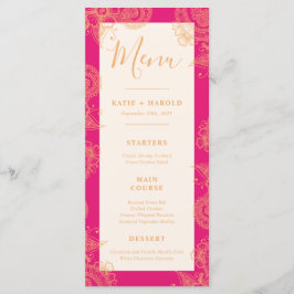 メーンディ結婚のディナーメニュー メニュー