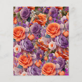 メーンディ結婚インディアンの花嫁のピンクの招待 (裏面)