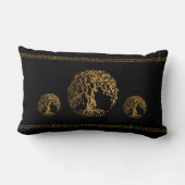メーンディ・ツリー・オブ・ライフ(Henna) ランバークッション (裏面)