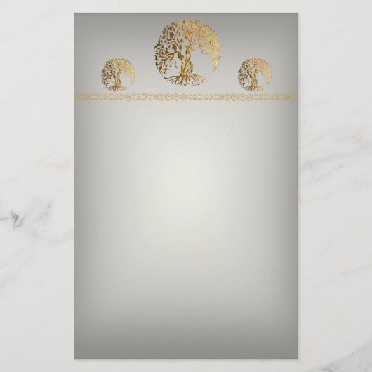 メーンディ・ツリー・オブ・ライフ(Henna) 便箋 (正面)