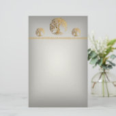 メーンディ・ツリー・オブ・ライフ(Henna) 便箋 (スタンド正面)