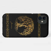 メーンディ・ツリー・オブ・ライフ(Henna) Case-Mate iPhoneケース (裏面(横))