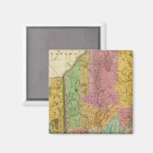 メーンニューハンプシャーアンドバーモントの地図 マグネット (正面/裏面)