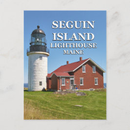 メーンハガキのセグインアイランドライトハウス ポストカード