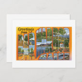 メーンバー・ハーバーからの挨拶! ポストカード (正面/裏面)