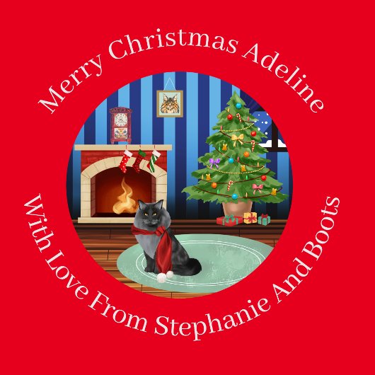 メーンパーソナライズされたクーンキティ猫 ラッピングペーパー