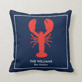 メーンパーソナライズされたレッドロブスター クッション
