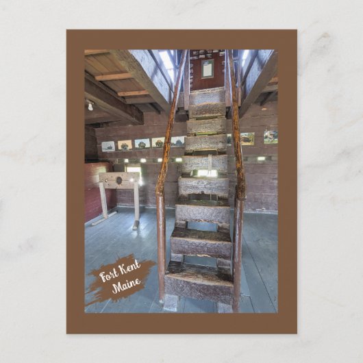 メーンヒストリカルサイトフォートケントブロックハウス ポストカード (正面)