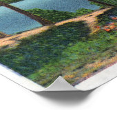 メーンビューオブスクアウ山とモーセヘッド湖 ポスター (角)