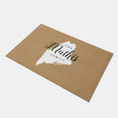 メーンファミリーモノグラム州ドormat ドアマット (アングル)