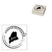 メーンファミリー差出人住所ビジネス ラバースタンプ (押印)