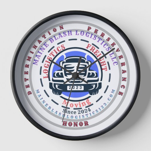 メーンブラッシュ物流時計 壁時計 (正面)
