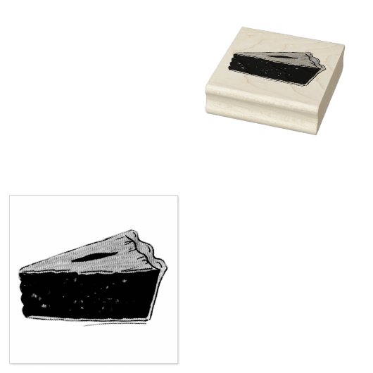 メーンブルーベリーパイスライス片ベーキンググルメブルー ラバースタンプ (押印)