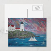 メーンライトハウス絵を描ズ ポストカード (正面/裏面)