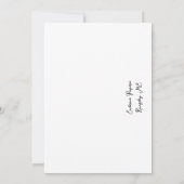 メーンルパンの結婚式の日付を保存 サンキューカード (裏面)