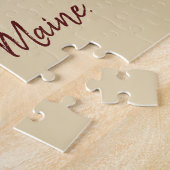 メーンレッドロブスターパーソナライズされたパズル ジグソーパズル (側面)