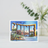 メーンヴィンテージトラベルからの挨拶 ポストカード (スタンド正面)