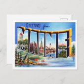 メーンヴィンテージトラベルからの挨拶 ポストカード (正面/裏面)