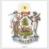 メーン図解入りの、写真付きのコートオブアームズ シール (シート)