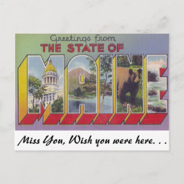 メーン州からの挨拶 ポストカード