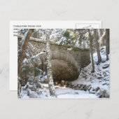 メーン州アカディア国立公園の石橋 ポストカード (正面/裏面)